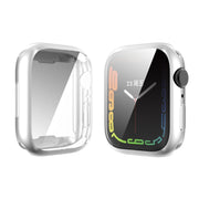 For Apple Watch Series 8 / 7 41mm ENKAY Hat-Prince Electroplated TPU Case(Silver) - Watch Cases by ENKAY