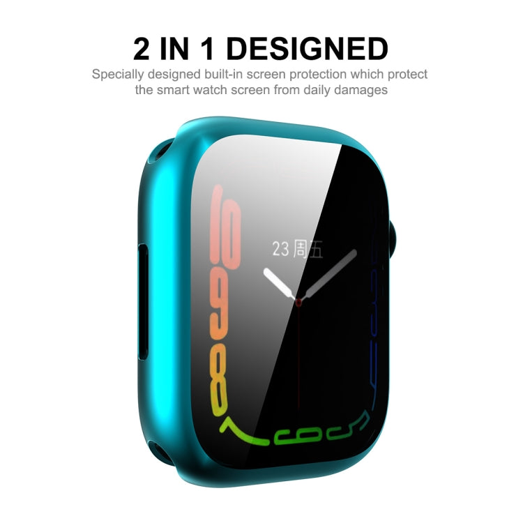 For Apple Watch Series 8 / 7 41mm ENKAY Hat-Prince Electroplated TPU Case(Silver) - Watch Cases by ENKAY