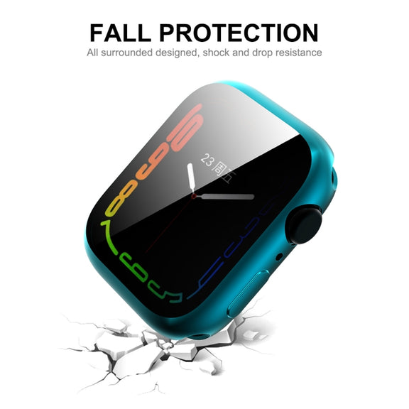 For Apple Watch Series 8 / 7 41mm ENKAY Hat-Prince Electroplated TPU Case(Silver) - Watch Cases by ENKAY