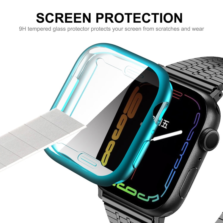 For Apple Watch Series 8 / 7 45mm ENKAY Hat-Prince Electroplated TPU Case(Rose Gold) - Watch Cases by ENKAY