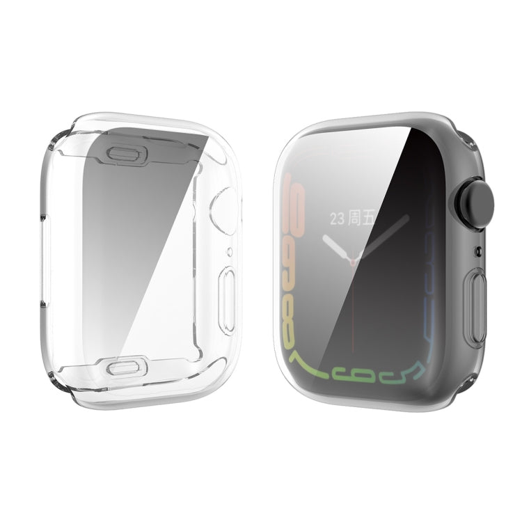 For Apple Watch Series 8 / 7 45mm ENKAY Hat-Prince Transparent TPU Case - Watch Cases by ENKAY