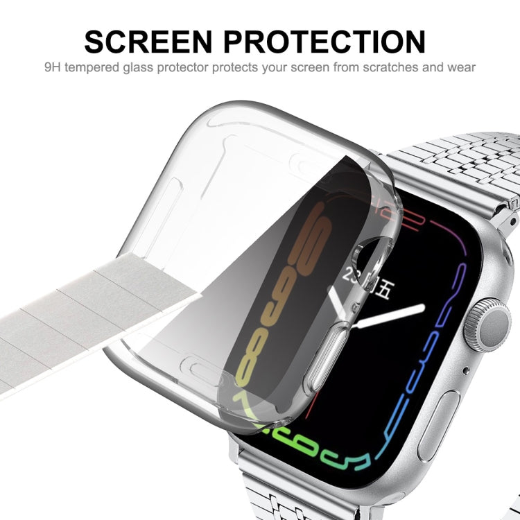 For Apple Watch Series 8 / 7 45mm ENKAY Hat-Prince Transparent TPU Case - Watch Cases by ENKAY