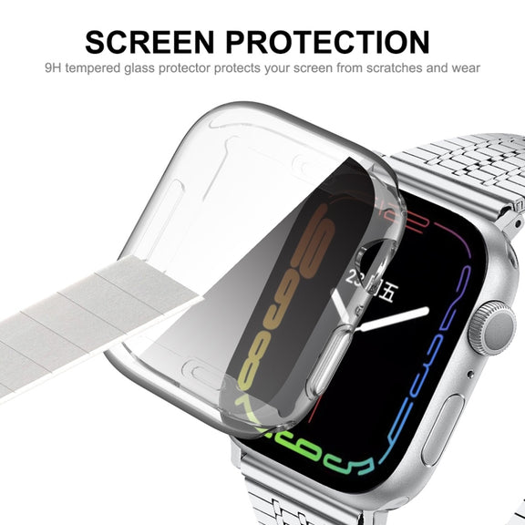 For Apple Watch Series 8 / 7 45mm ENKAY Hat-Prince Transparent TPU Case - Watch Cases by ENKAY