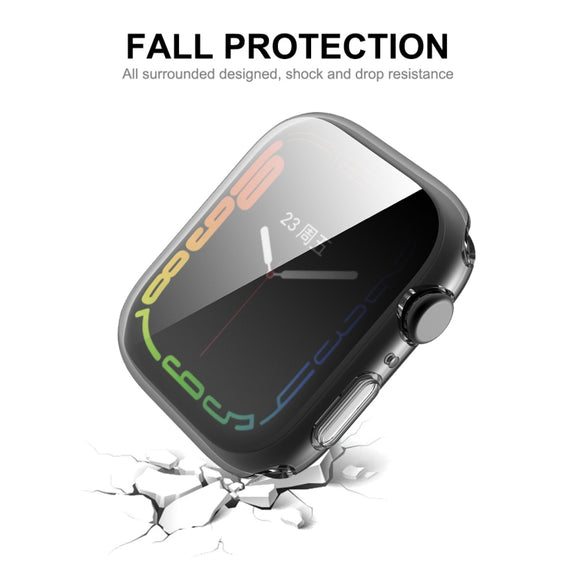 For Apple Watch Series 8 / 7 45mm ENKAY Hat-Prince Transparent TPU Case - Watch Cases by ENKAY