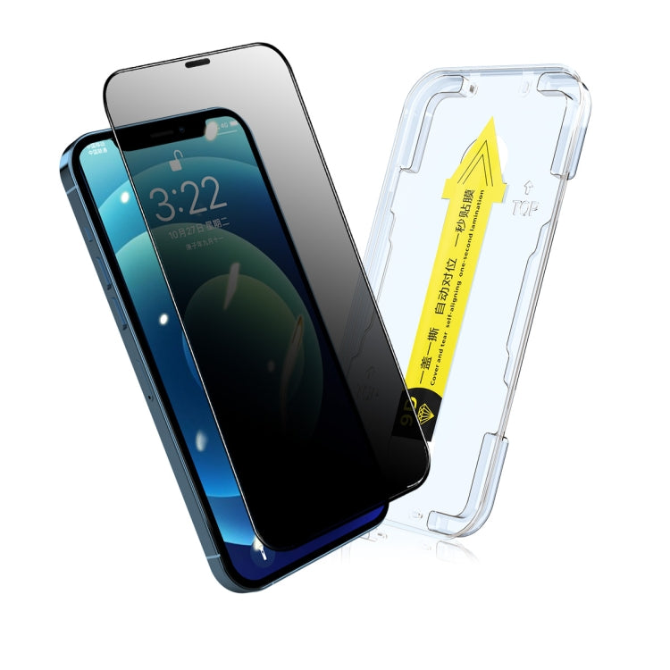 For iPhone 12 Pro Max ENKAY Quick Stick Anti-peeping Tempered Glass Film
