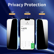 For iPhone 12 Pro Max ENKAY Quick Stick Anti-peeping Tempered Glass Film