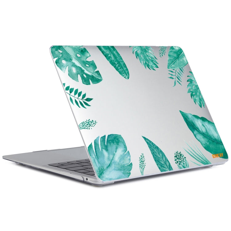 ENKAY Hat-Prince Forest Series Pattern Laotop Protective Crystal Case for MacBook Pro 16.2 inch A2485 2021/A2880 2023 (Green Leaf Pattern)