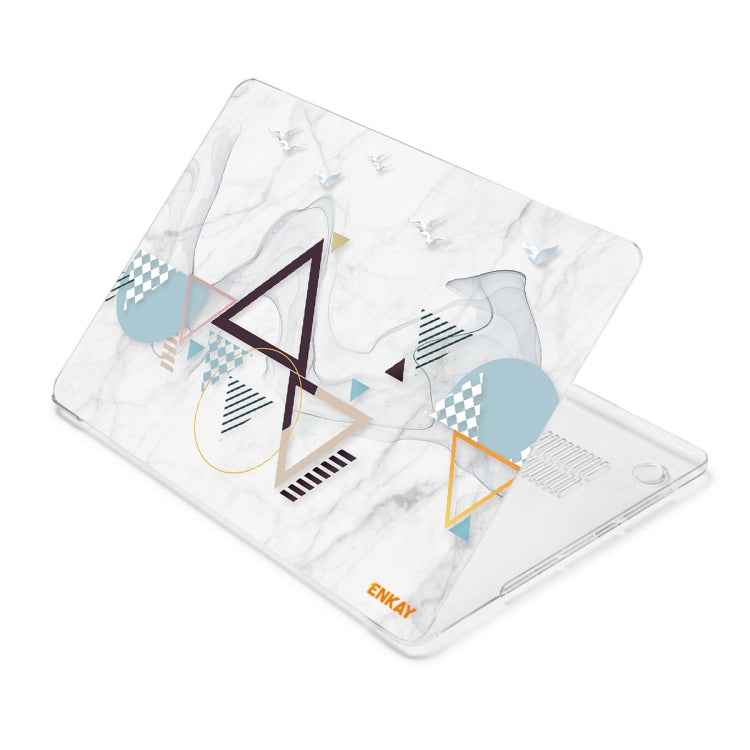 ENKAY Hat-Prince Geometry Pattern Laotop Protective Crystal Case for MacBook Pro 16.2 inch A2485 2021/A2880 2023 (Geometry No.4)
