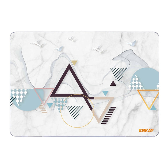 ENKAY Hat-Prince Geometry Pattern Laotop Protective Crystal Case for MacBook Pro 16.2 inch A2485 2021/A2880 2023 (Geometry No.4)