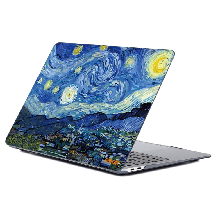 ENKAY Hat-Prince Natural Series Laotop Protective Crystal Case for MacBook Pro 16 inch A2141(Starry Night)