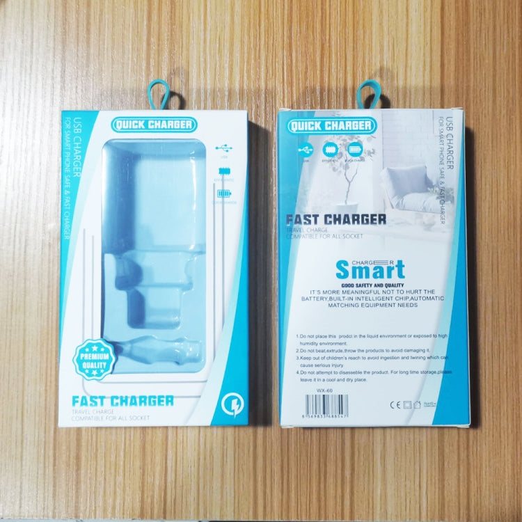 PD03 20W PD3.0 + QC3.0 USB Charger with Type-C to 8 Pin Data Cable, EU Plug(White)