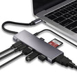 9-in-1 USB Type-C to HDMI+USB3.0x3+Type-C+PD+SD/TF+Audio HUB Adapter - USB HUB by PMC TechLife | Online Shopping South Africa | PMC TechLife | Buy Now Pay Later Mobicred