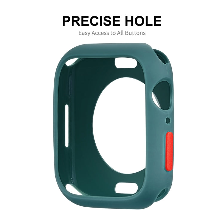 ENKAY  TPU Case  + Full Coverage PET Screen Protector For Apple Watch Series 8 / 7 41mm(White)