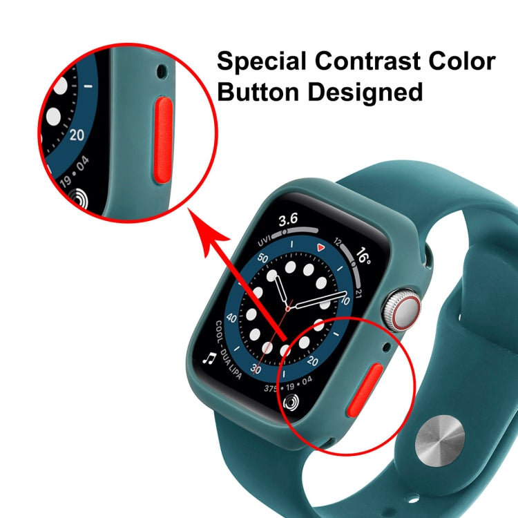 ENKAY  TPU Case  + Full Coverage PET Screen Protector For Apple Watch Series 8 / 7 41mm(White)