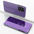 For Samsung Galaxy A33 5G Plated Mirror Flip Leather Case with Holder(Purple Blue) - free shipping - PMC TechLife - Order now!