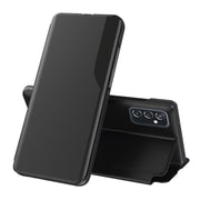 For Samsung Galaxy A73 5G Attraction Flip Holder Leather Phone Case(Black)
