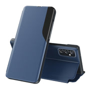 For Samsung Galaxy A33 5G Attraction Flip Holder Leather Phone Case(Blue)