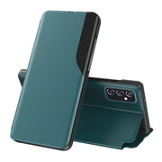 For Samsung Galaxy A33 5G Attraction Flip Holder Leather Phone Case(Green)
