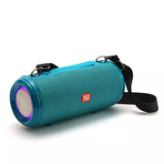 T&G TG537 RGB Light Portable Water-resistant Bluetooth Speaker Supports FM / TF Card(Green)