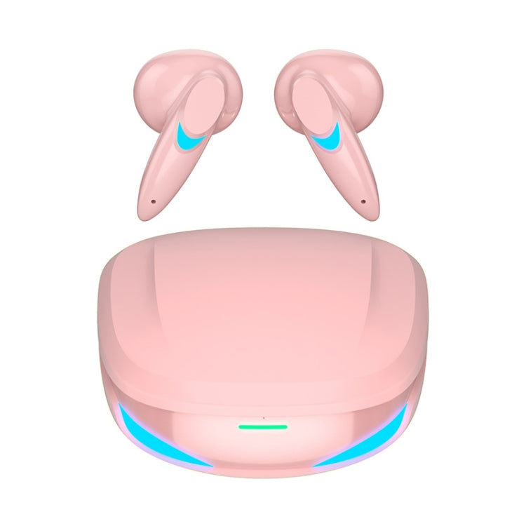 G10 TWS 5.2 Binaural True Stereo Touch Game Bluetooth Earphone(Pink)