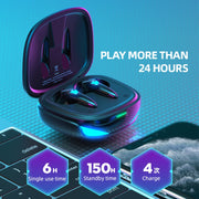 G10 TWS 5.2 Binaural True Stereo Touch Game Bluetooth Earphone(Pink)