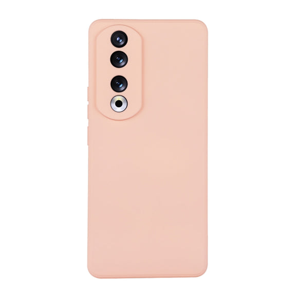 For Honor 90 ENKAY Liquid Silicone Soft Shockproof Phone Case(Pink)
