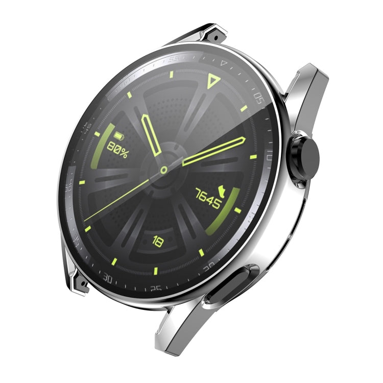 For Huawei Watch GT 3 42mm ENKAY PC Frame + Tempered Glass Protector Composite Case(Silver)