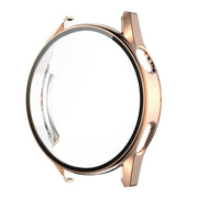 For Huawei Watch GT 3 46mm ENKAY PC Frame + Tempered Glass Protector Composite Case(Rose Gold) - Watch Cases by ENKAY