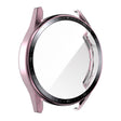 For Huawei Watch GT 3 46mm ENKAY PC Frame + Tempered Glass Protector Case With Scale(Pink) - Watch Cases by ENKAY