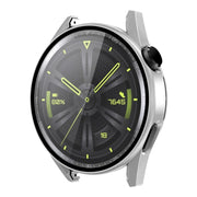 For Huawei Watch GT 3 46mm ENKAY Matte PC Frame + Tempered Glass Protector Case(Silver)