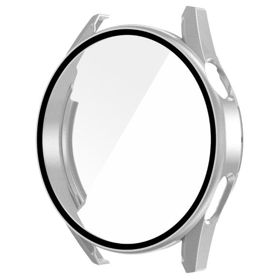 For Huawei Watch GT 3 46mm ENKAY Matte PC Frame + Tempered Glass Protector Case(Silver)