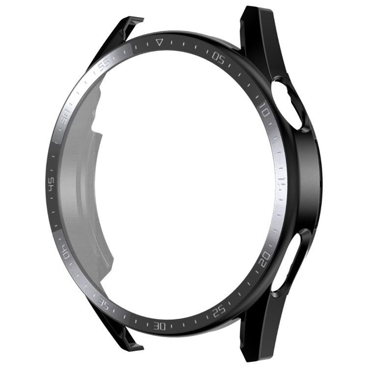 For Huawei Watch GT 3 46mm ENKAY Matte PC Frame + Tempered Glass Protector Case With Scale(Black)