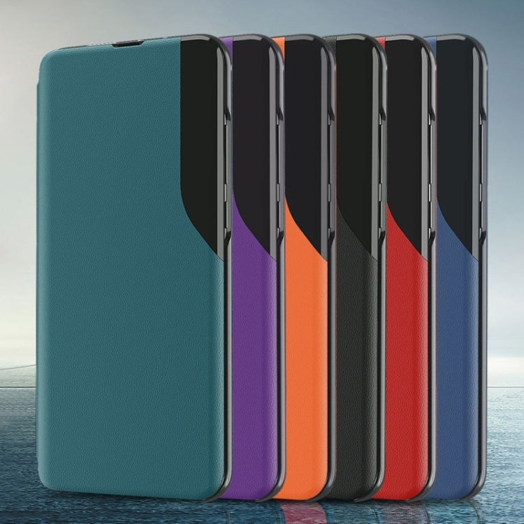 For Xiaomi 12 Pro Attraction Flip Holder Leather Phone Case((Blue)