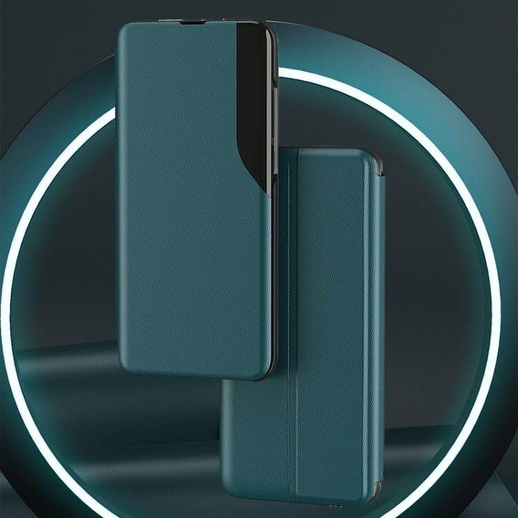 For Xiaomi 12 Pro Attraction Flip Holder Leather Phone Case((Blue)