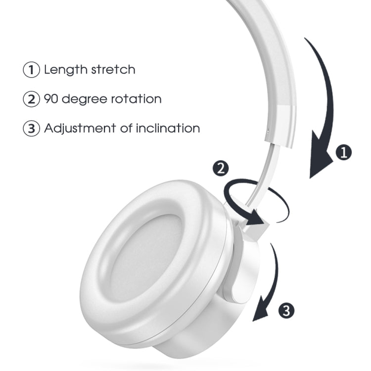 A53 TWS HIFI Stereo Wireless Bluetooth Gaming Headset with Mic(White)