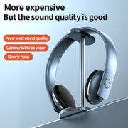 A50 Bass Stereo Wireless Bluetooth HIFI Headset with Mic(Blue)