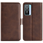 For vivo Y76 5G / Y76S 5G / Y74S Dual-side Magnetic Buckle Leather Case(Brown)