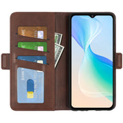 For vivo Y76 5G / Y76S 5G / Y74S Dual-side Magnetic Buckle Leather Case(Brown)