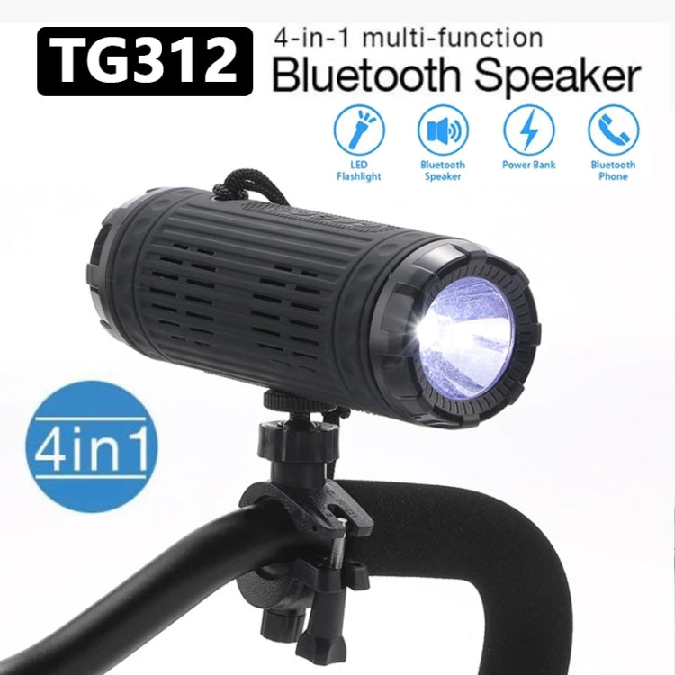 T&G TG312 LED Outdoor Portable Multifunctional Wireless Bluetooth Speaker(Red)