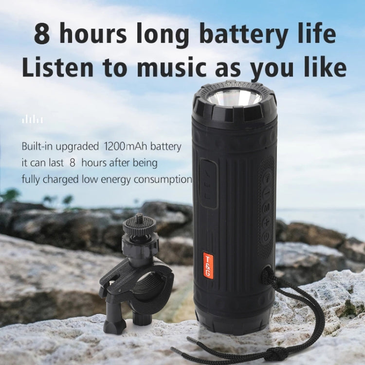 T&G TG312 LED Outdoor Portable Multifunctional Wireless Bluetooth Speaker(Red)