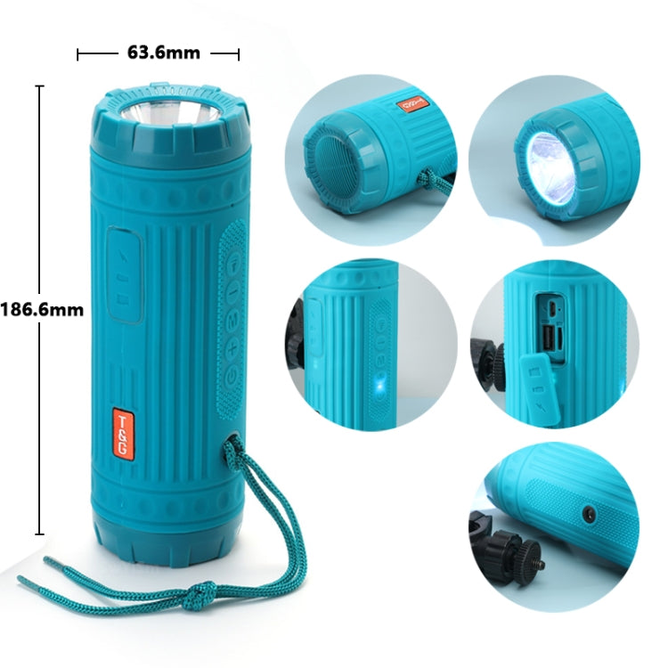 T&G TG312 LED Outdoor Portable Multifunctional Wireless Bluetooth Speaker(Red)