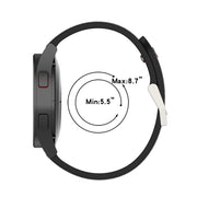 For Samsung Galaxy Watch4 40mm Two-Color Silicone Breathable Watch Band(Red+Green)