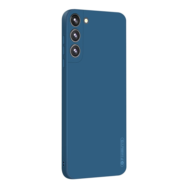 For Samsung Galaxy S22 5G PINWUYO Liquid Silicone TPU Phone Case(Blue)