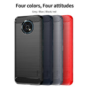 For Nokia G50 MOFI Gentleness Brushed Carbon Fiber Soft TPU Case(Black)