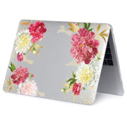 ENKAY Flower Series Pattern Laotop Protective Crystal Case For MacBook Air 13.3 inch A1932 / A2179 / A2337(Paeonia)