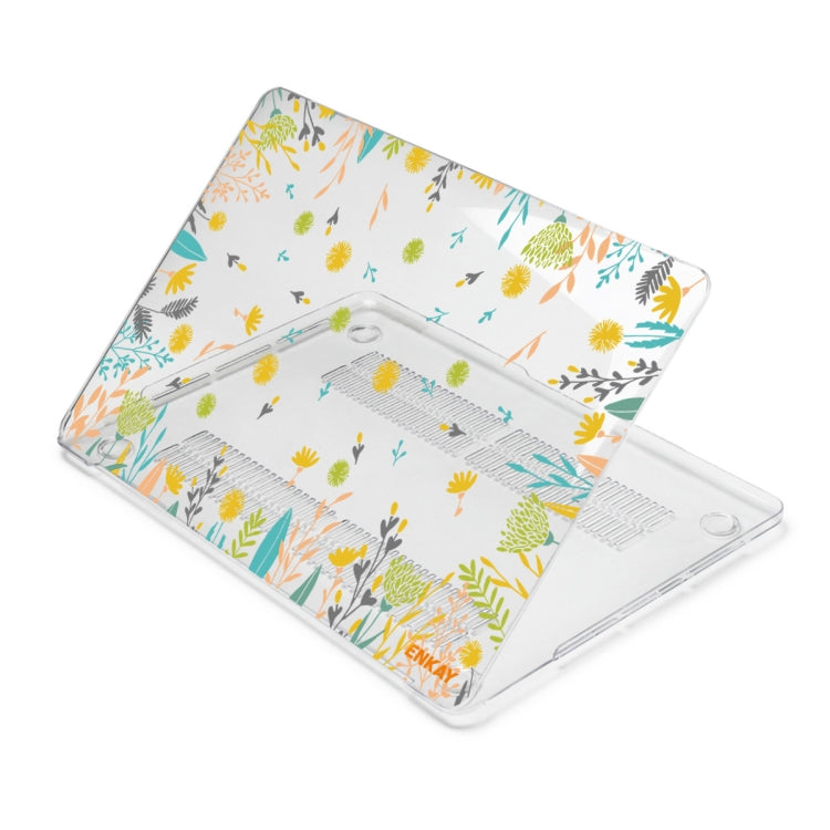 ENKAY Flower Series Pattern Laotop Protective Crystal Case For MacBook Pro 13.3 inch A2251 / A2289 / A2338 2020(Dandelion)