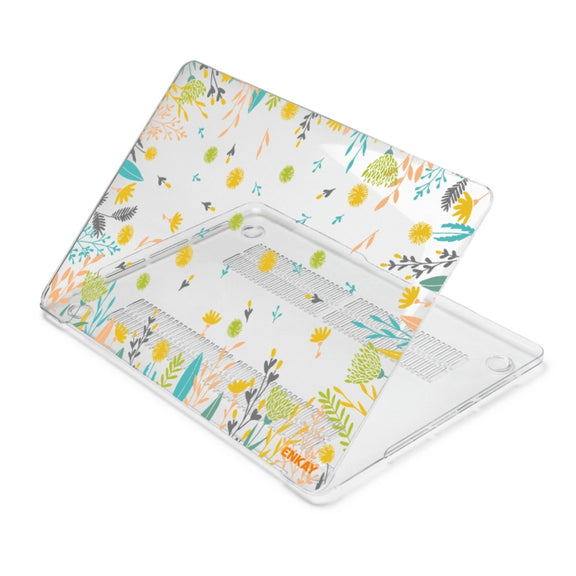ENKAY Flower Series Pattern Laotop Protective Crystal Case For MacBook Pro 13.3 inch A2251 / A2289 / A2338 2020(Dandelion)