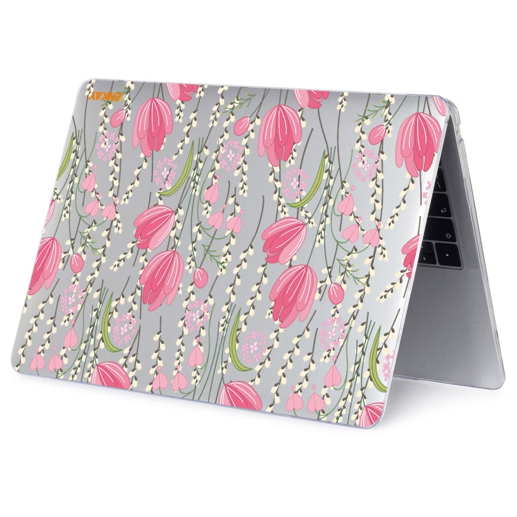 ENKAY Flower Series Pattern Laotop Protective Crystal Case For MacBook Pro 13.3 inch A2251 / A2289 / A2338 2020(Tulips)