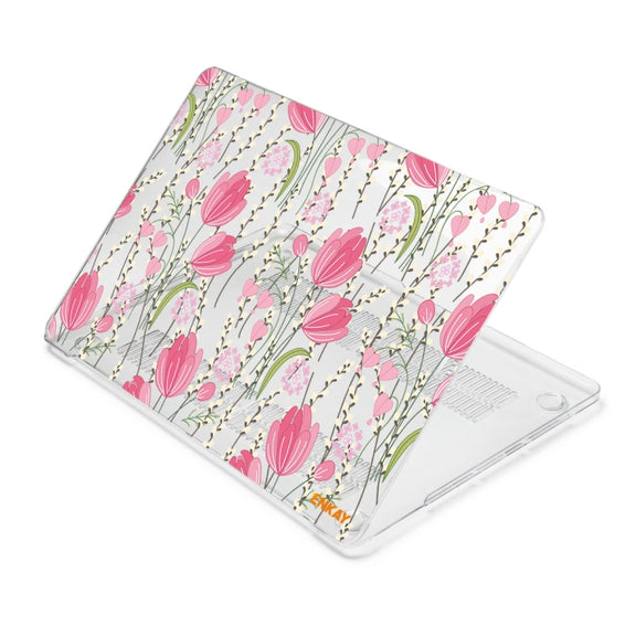 ENKAY Flower Series Pattern Laotop Protective Crystal Case For MacBook Pro 13.3 inch A2251 / A2289 / A2338 2020(Tulips)
