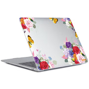 ENKAY Flower Series Pattern Laotop Protective Crystal Case For MacBook Pro 14.2 inch A2442 (2021)(Rose)